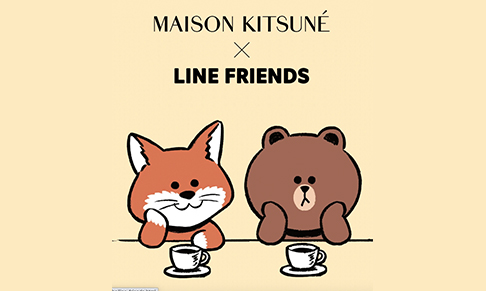 Maison Kitsuné collaborates with LINE FRIENDS